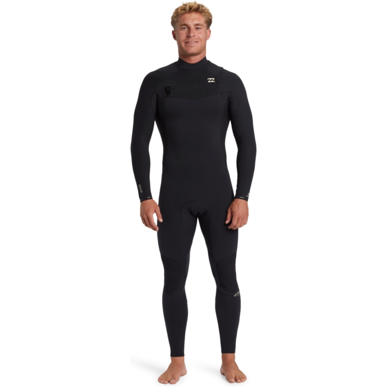 2026 Billabong Mens Revolution Natural 3/2mm Chest Zip Wetsuit ABYW100266 - Black